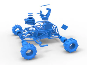 Formula Off Road Version 2 Base Scale 1 to 25 3D Print Model