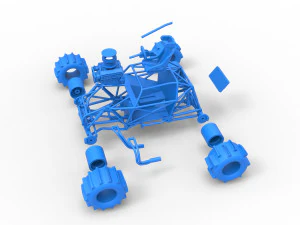 Formula Off Road Version 2 Base Scale 1 to 25 3D Print Model