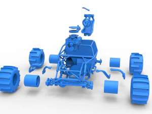 Formula Off Road Version 2 Base Scale 1 to 25 3D Print Model