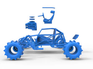 Formula Off Road Version 2 Base Scale 1 to 25 3D Print Model