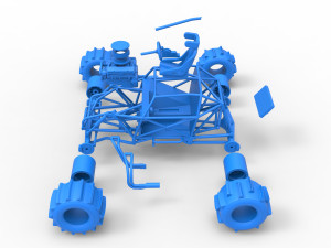 Formula Off Road Version 2 Base Scale 1 to 25 Model do druku 3D
