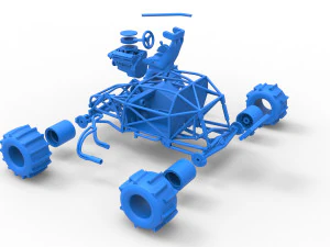 Formula Off Road Version 2 Base Scale 1 to 25 3D Print Model