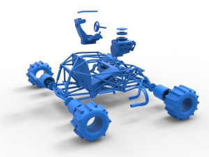 Formula Off Road Version 2 Base Scale 1 to 25 Model do druku 3D