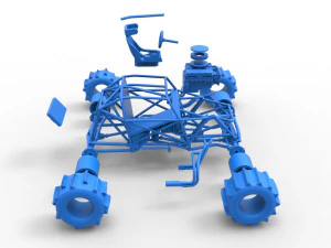 Formula Off Road Version 2 Base Scale 1 to 25 3D Print Model