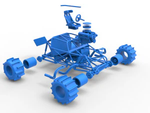 Formula Off Road Version 2 Base Scale 1 to 25 3D Print Model