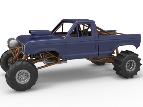 Mud dragster Version 2 Scale 1 to 25 Modelo de Impressão 3D
