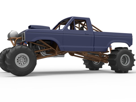 Mud dragster Version 2 Scale 1 to 25 Modèles 3D en vedette