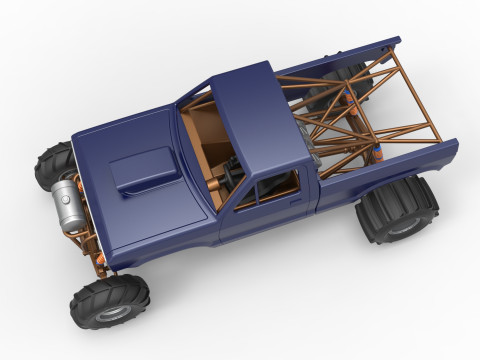 Mud dragster Version 2 Scale 1 to 25 Modèles 3D en vedette