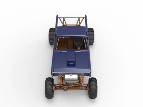 Mud dragster Version 2 Scale 1 to 25 3D Print Model