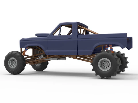 Mud dragster Version 2 Scale 1 to 25 3D Print Model