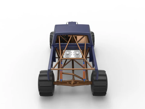 Mud dragster Version 2 Scale 1 to 25 3D Print Model