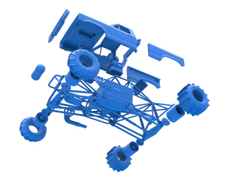 Mud dragster Version 2 Scale 1 to 25 Modèles 3D en vedette