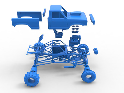 Mud dragster Version 2 Scale 1 to 25 Modèles 3D en vedette