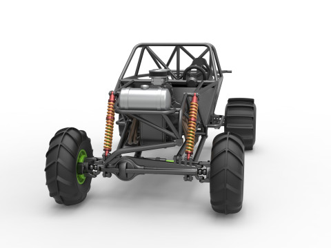 Mud dragster Base Scale 1 to 25 Modello di stampa 3D