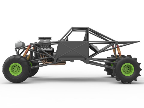Mud dragster Base Scale 1 to 25 Modello di stampa 3D