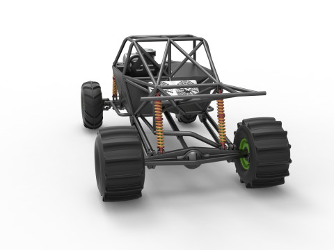 Mud dragster Base Scale 1 to 25 Modello di stampa 3D