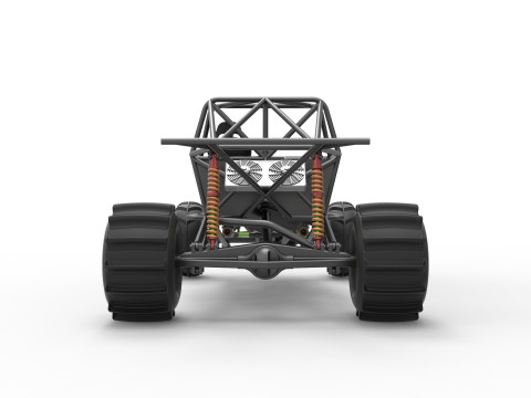 Mud dragster Base Scale 1 to 25 Modello di stampa 3D