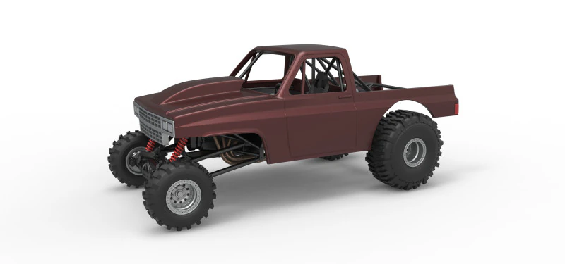 Mud dragster Version 3 Scale 1 to 25 3D Print Model .c4d .max .obj .3ds .fbx .stl .blend