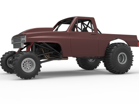 Mud dragster Version 3 Scale 1 to 25 3D-Druckmodell