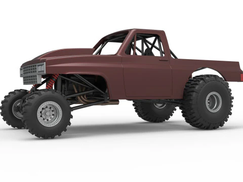 Mud dragster Version 3 Scale 1 to 25 3D Print Model