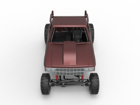 Mud dragster Version 3 Scale 1 to 25 3D-Druckmodell