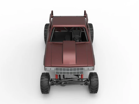 Mud dragster Version 3 Scale 1 to 25 3D Print Model