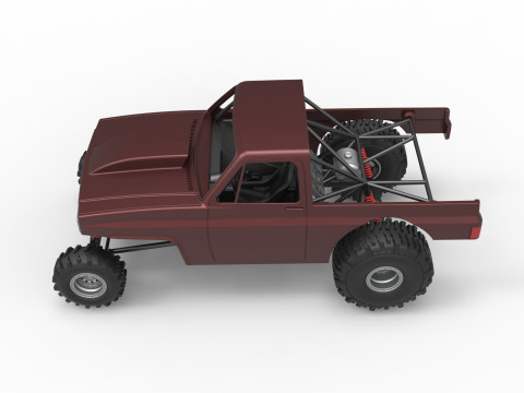 Mud dragster Version 3 Scale 1 to 25 3D-Druckmodell