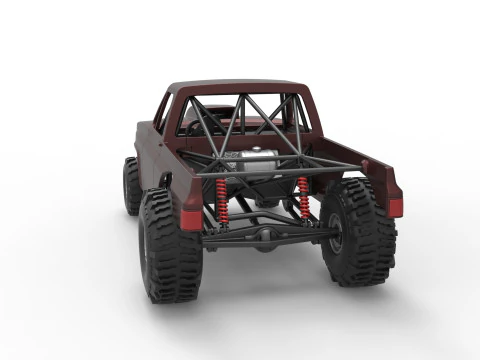 Mud dragster Version 3 Scale 1 to 25 3D Print Model