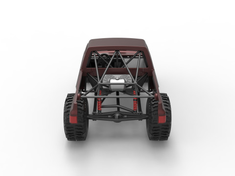 Mud dragster Version 3 Scale 1 to 25 3D-Druckmodell