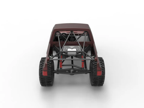 Mud dragster Version 3 Scale 1 to 25 3D Print Model