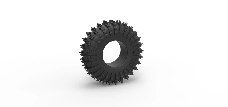 Offroad tire 132 Scale 1 to 25 3D Print Model .c4d .max .obj .3ds .fbx .stl .blend 