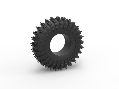 Offroad tire 132 Scale 1 to 25 3D Print Model