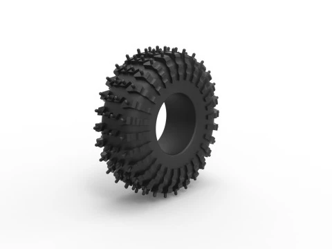 Offroad tire 132 Scale 1 to 25 3D Print Model