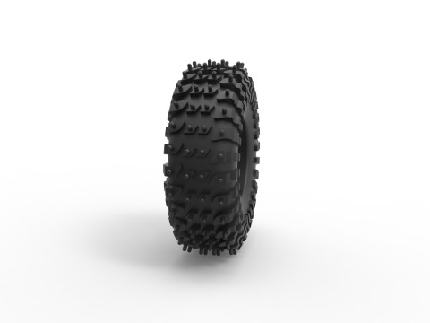 Offroad tire 132 Scale 1 to 25 3D 프린트 모델