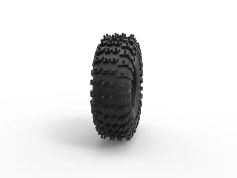 Offroad tire 132 Scale 1 to 25 3D Print Model