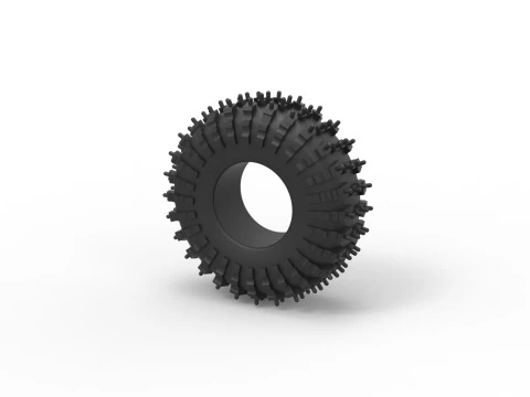 Offroad tire 132 Scale 1 to 25 3D Print Model