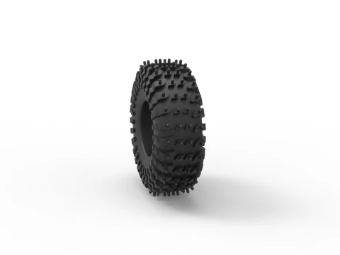 Offroad tire 132 Scale 1 to 25 3D Print Model