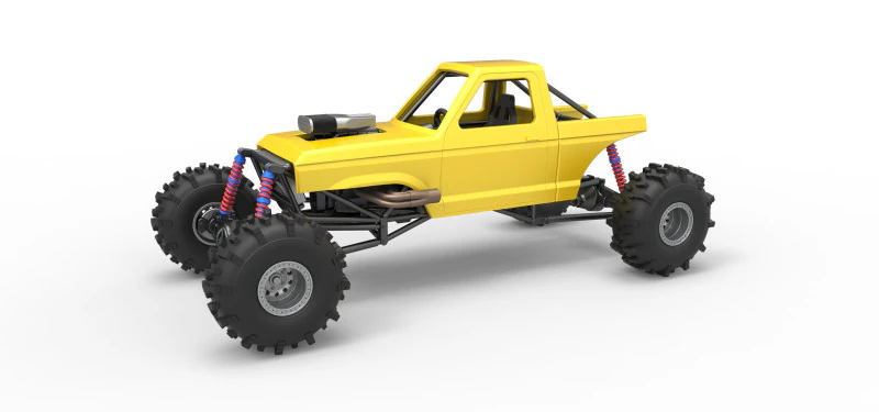 Mud dragster Version 4 Scale 1 to 25 3D Print Model .c4d .max .obj .3ds .fbx .stl .blend 