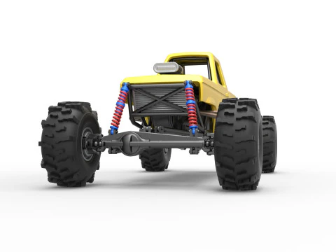 Mud dragster Version 4 Scale 1 to 25 3D Print Model
