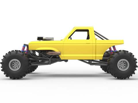 Mud dragster Version 4 Scale 1 to 25 3D प्रिंट मॉडल