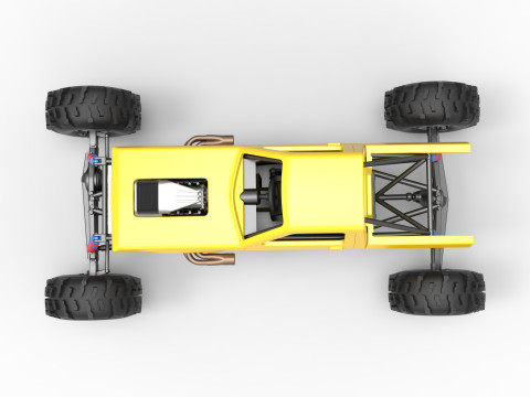 Mud dragster Version 4 Scale 1 to 25 3D प्रिंट मॉडल