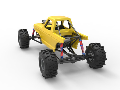 Mud dragster Version 4 Scale 1 to 25 3D प्रिंट मॉडल