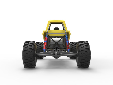 Mud dragster Version 4 Scale 1 to 25 3D प्रिंट मॉडल