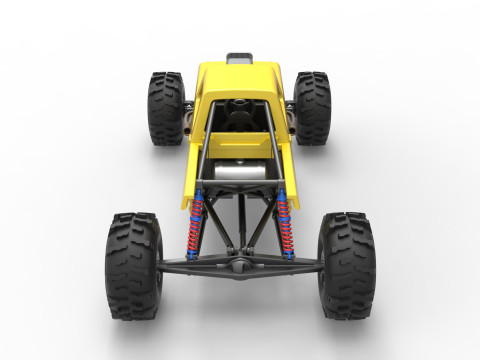 Mud dragster Version 4 Scale 1 to 25 3D प्रिंट मॉडल
