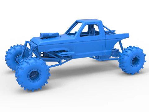 Mud dragster Version 4 Scale 1 to 25 3D Print Model