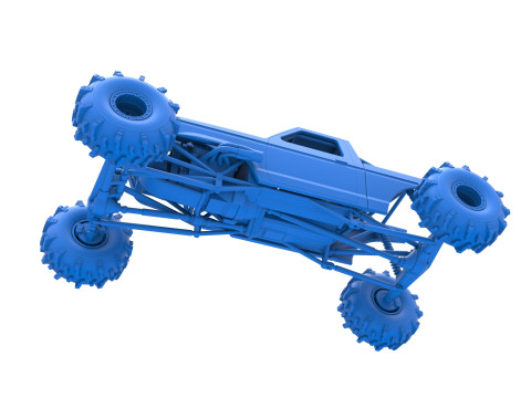 Mud dragster Version 4 Scale 1 to 25 3D प्रिंट मॉडल
