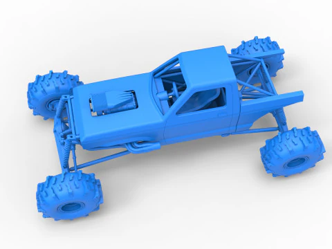 Mud dragster Version 4 Scale 1 to 25 3D Print Model