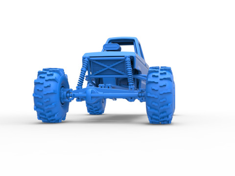 Mud dragster Version 4 Scale 1 to 25 3D प्रिंट मॉडल