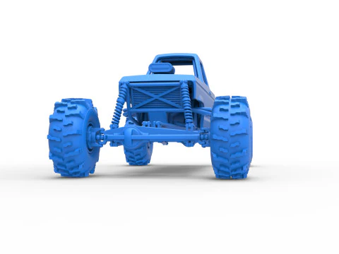 Mud dragster Version 4 Scale 1 to 25 3D Print Model