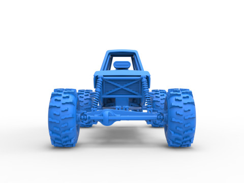 Mud dragster Version 4 Scale 1 to 25 3D प्रिंट मॉडल